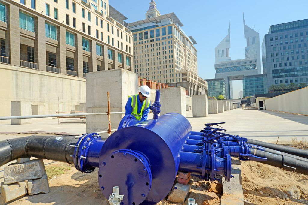WJ Infrastructure - Engineer working on infrastructural pipe