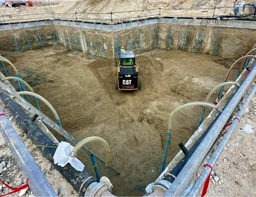 Sump Pumping - Construction Site for Wellpoint Dewatering